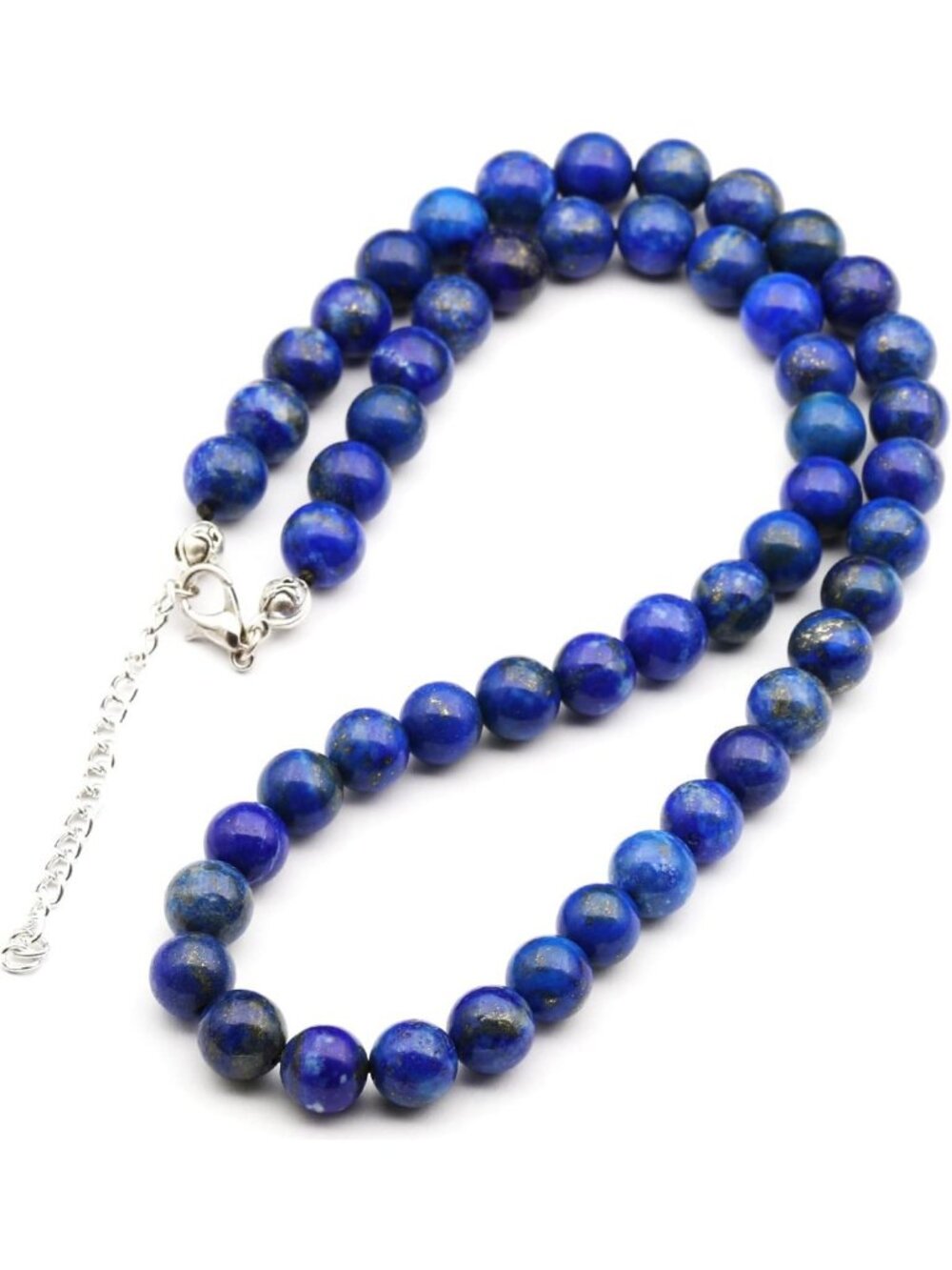 Handmade Natural Gemstone Choker Necklace | 8mm Adjustable Chakra Jewelry for